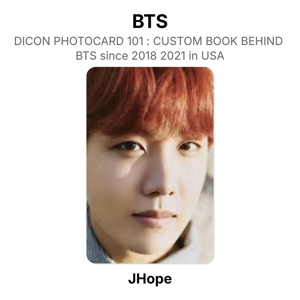 BTS DICON PHOTOCARD 101 : CUSTOM BOOK BEHIND BTS Since 2018 2021 In USA Official Photocard