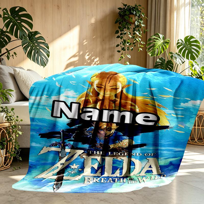 Custom Name Personalized Video games Print Blanket, Home Decor, Bedroom, Sofa, Camping, Couch, Gifts for Birthday Christmas