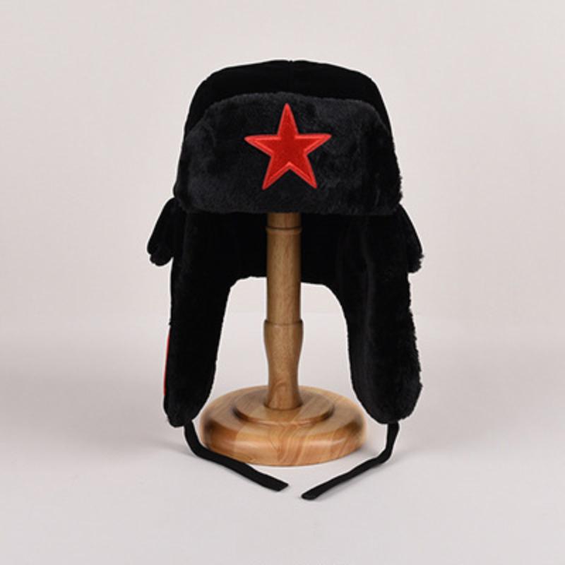 Thunderhead Cap Men's Fall and Winter Warm Cotton Cap Children's Mask Cap Plush Ear Protection Cycling Cap Europe and The United States