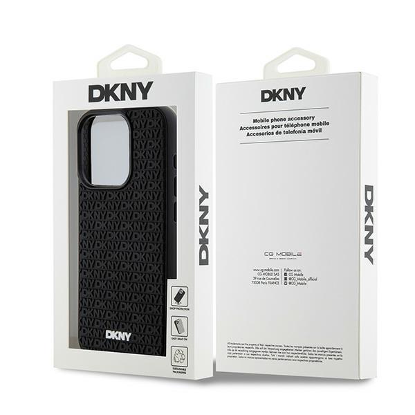 Dkny Dkhcp15L3Drpwk Iphone 15 Pro6.1 Czarny/Black Hardcase 3D Rubber Repeat Pattern