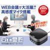 Sanwa Supply Web Conference Small Speakerphone Microphone Wired USB Connection Compatible with Skype/Zoom/Teams MM-MC28