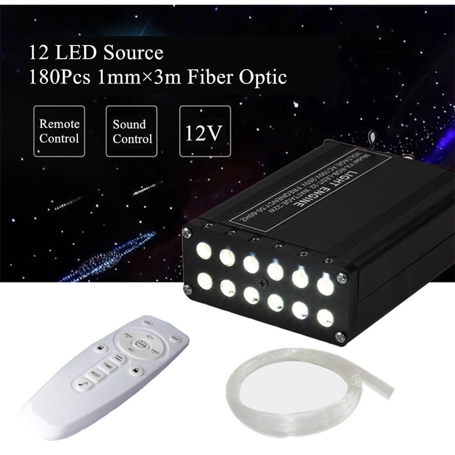 Twinkle Fiber Optic Lights Smartphone Bluetooth APP Control 12W Music Remote Control