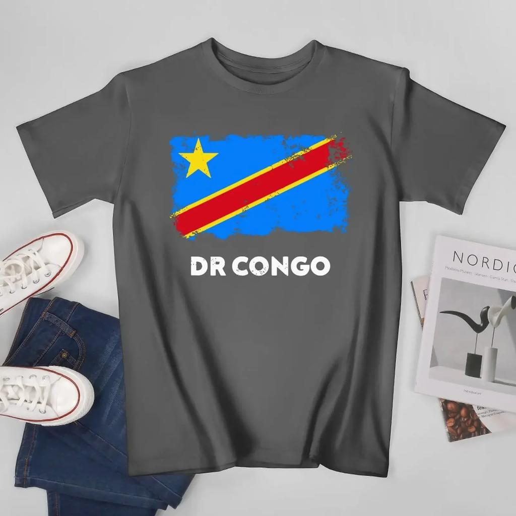 Unisex Unisex DR Congo Flag Democratic Republic Of Congo Formerly Zaire Tshirt Tees T Shirts WoUnisex Boys 100 Cotton TShirt