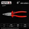 YATO Industrial Needle Nose & Diagonal Cutting Pliers Combo with Wire Strippers