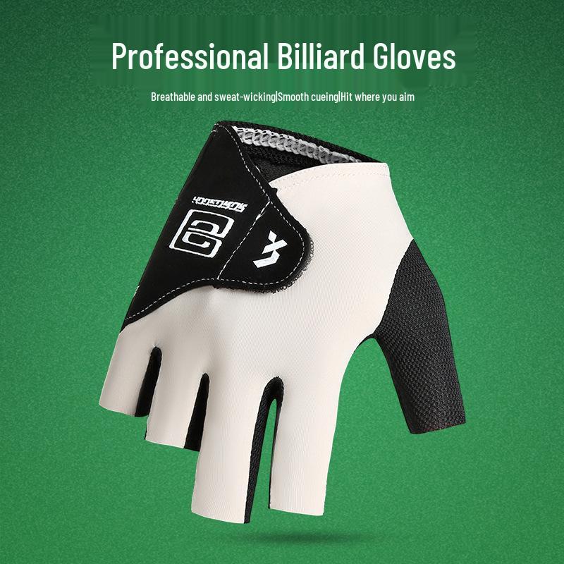 High-Durability Three-Finger Billiard Gloves for Men & Women - Ideal for Professional Snooker Competitions (Right Hand)