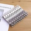 20Pcs Stainless Steel Flat Jaw Laundry Clips, 4.5cm Spring Clothes Pins for Socks, Towels and Cloth