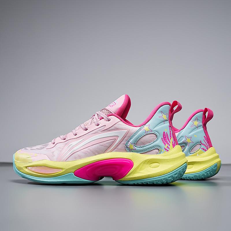 Special Basketball Shoes 2025 New Mesh Breathable Sports Sports Students Ultra-light Shock Absorption Running Shoes Friction Sound