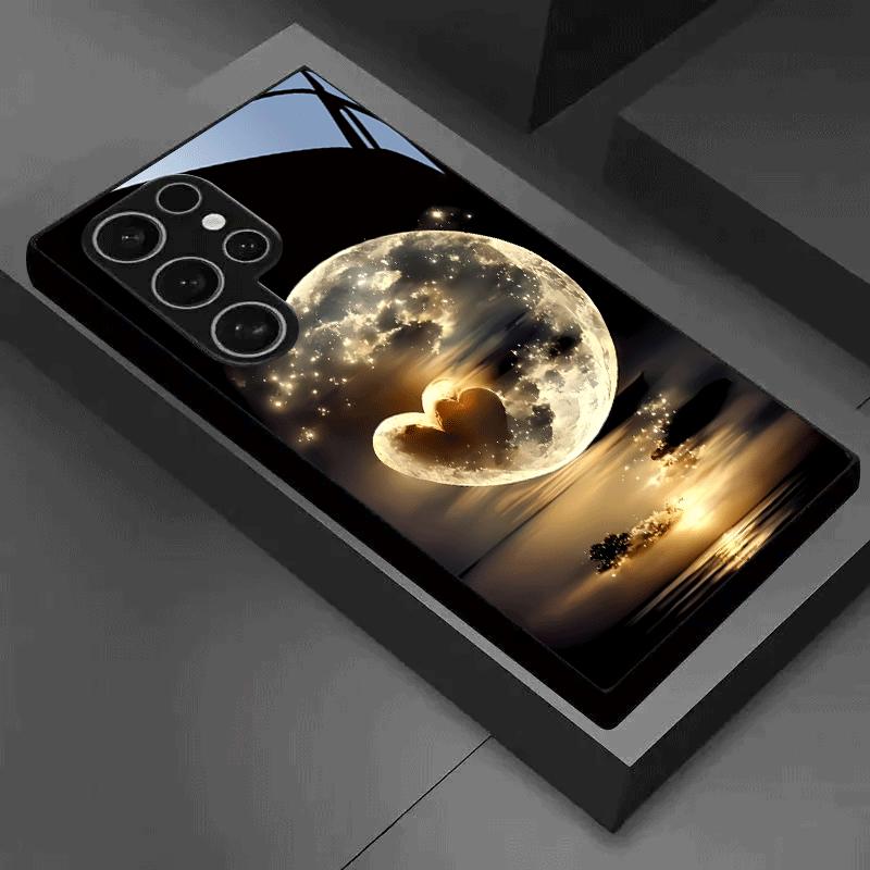 The New Sunset Sky Pattern Glass Phone Case Is Suitable for Samsung Models Such as S26/S25, S24/S23/S22/S21/S20, Etc.