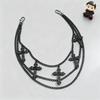 Unisex Dark Cross Pendant Pants Chain - Metal Accessories for Edgy Style