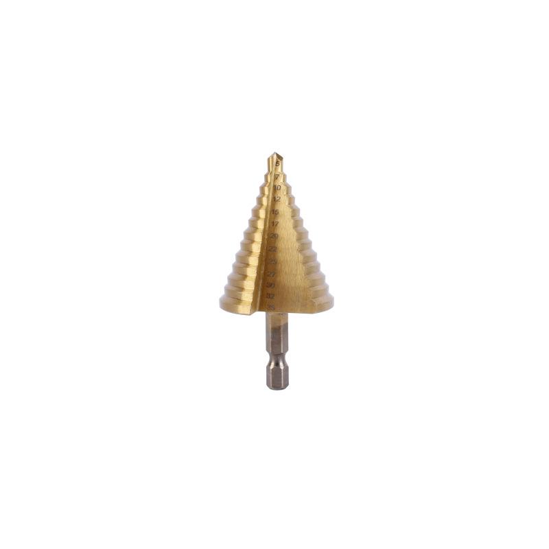 Hexagonal Pagoda Step Drill with Round Handle (5-35mm)