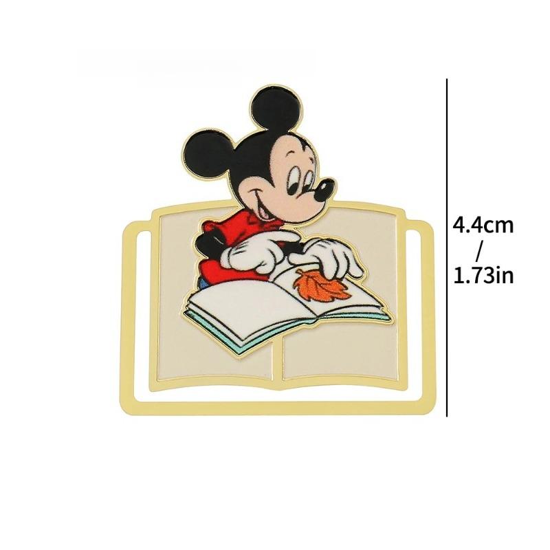 Cute Cartoon Mickey and Friends Bookmarks Anime Book Clips Metal Book Mark Anime Fans Collection Gift for Book Lovers Stationery