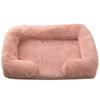 Plush Round Pet Bed for Dogs & Cats - Winter Dog Mat
