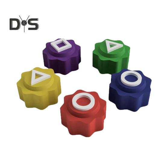 

1/2 набора геометрических кубиков, корейская игра, тренировка координации рук и глаз, красочная игра в ловлю камней, портативная дорожная игра для детей и взрослых, ночная вечеринка, игрушка в игральных костях 1pc A