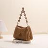 Korean Fashion New Tassel Cotton Thread Straw Woven Armpit Single Shoulder Niche Women's Vacation Beach Bag