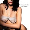 Pearls Body Chain Bra Multilayer Pearls Chest Chains Body Accessories Jewelry for Women Girls Nightclub Raves Body Jewel