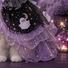 Costume di Halloween per Piccoli Animali Domestici, Costume da Strega per Gatti, Mantello Fantasma Carino, Abbigliamento Morbido Divertente per Animali Domestici, Tenuta per Festival, Mantello Cosplay per Gattini, Festa di Natale
