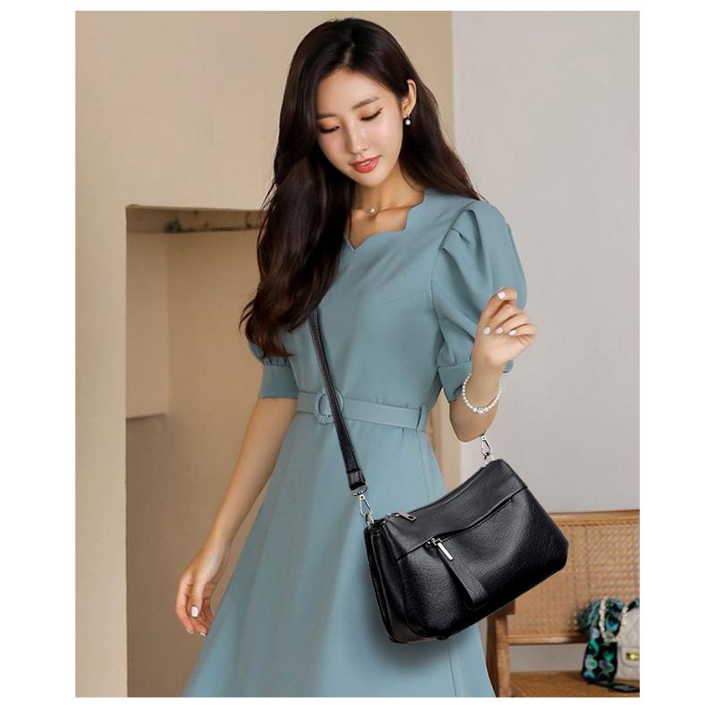 Маленькая квадратная сумка Модная сумка через плечо на одно плечо Простая и модная — фото 5