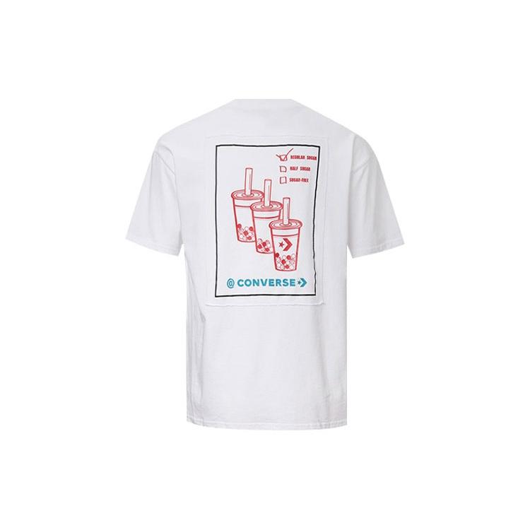 Converse Applique Short-sleeve Tee Unisex White 10020849-102 XL