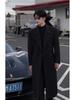 French-Inspired Men's Double-Breasted Trench Coat - Autumn/Winter, Mature Korean Trend, Drop Shoulder Woolen Style