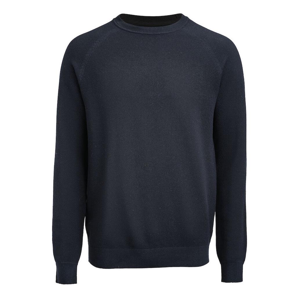 James Harvest Mens Ashland Knitted Raglan Sweatshirt