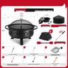 Jundingying Luxury Outdoor Fire Pit & BBQ Grill Set