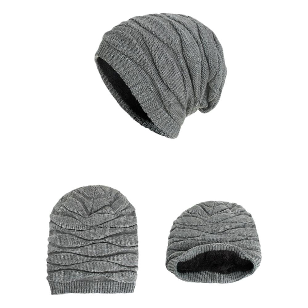 Woolen Woolen Hat Velvet Beanies Cap Simple Knitted Pullover Hat  Girls