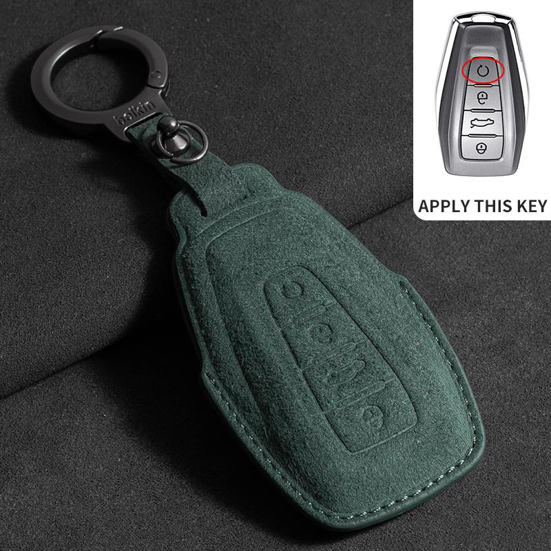 Car Key Case Cover For Geely Coolray 2024 X6 Emgrand  Hawk GX7 Car Key Holder Shell Accessories