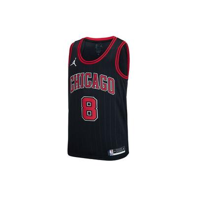 NBA Loose-Fit Basketball Jersey 2020, Chicago Bulls LaVine #8 Men Top Black CV9472-010