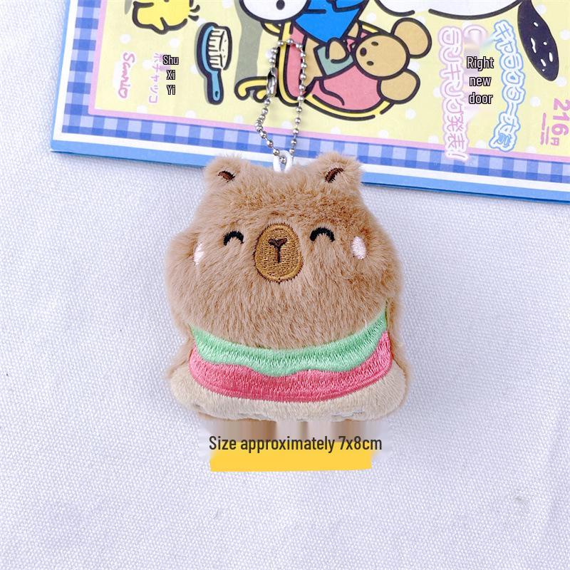 

Капибара, Панда, Коала и Пчела Мультяшный Плюшевый Подвесок Brooch кофейный
