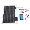 Solar Panel Battery Charger 100W Monocrystalline Silicon 12V 24V Dual USB 100A Controller with Power Level Display