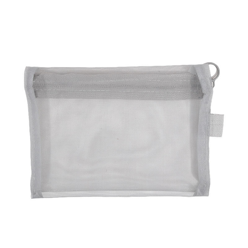 1pcs Transparent Mesh Zipper Cosmetic Bag Women Necessary Organizer Fashion Small Large Black Toiletry Bags Makeup Pouch Case