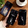 Funda para teléfono M-Michael Jackson para iPhone17,16,15,14,13,12,11 Plus,Pro Otras Cubierta Blanda Negra