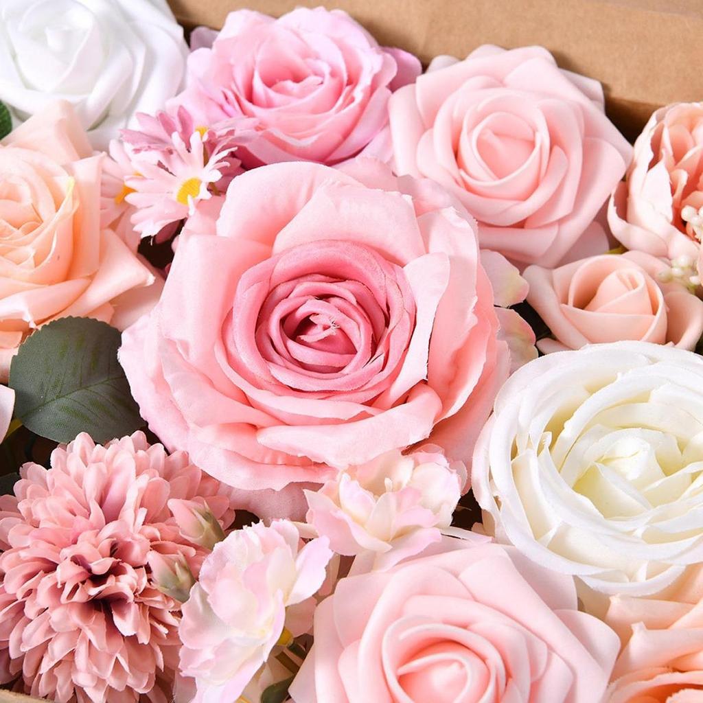 Artificial Flowers Gift Box Decor DIY Ornament Crafting Versatile with Stem Wedding Flowers for Party Supplies Anniversary