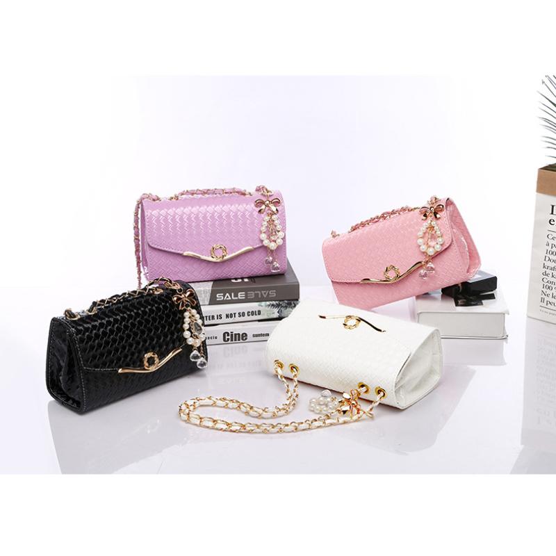 Damentasche, modische Lingge-Kette, Handtasche, kleine quadratische Tasche, One-Shoulder-Crossbody-Tasche