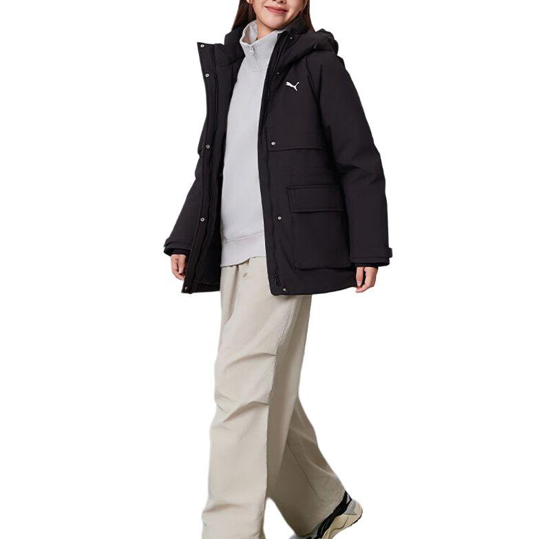 PUMA Down Jackets Women's Black Hooded 692779-01