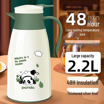 48-Hour Insulated Cartoon Kettle with Glass Liner - 2025 Edition for Dormitory/Student Use