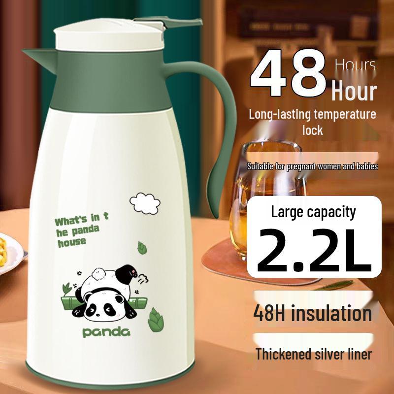 48-Hour Insulated Cartoon Kettle with Glass Liner - 2025 Edition for Dormitory/Student Use