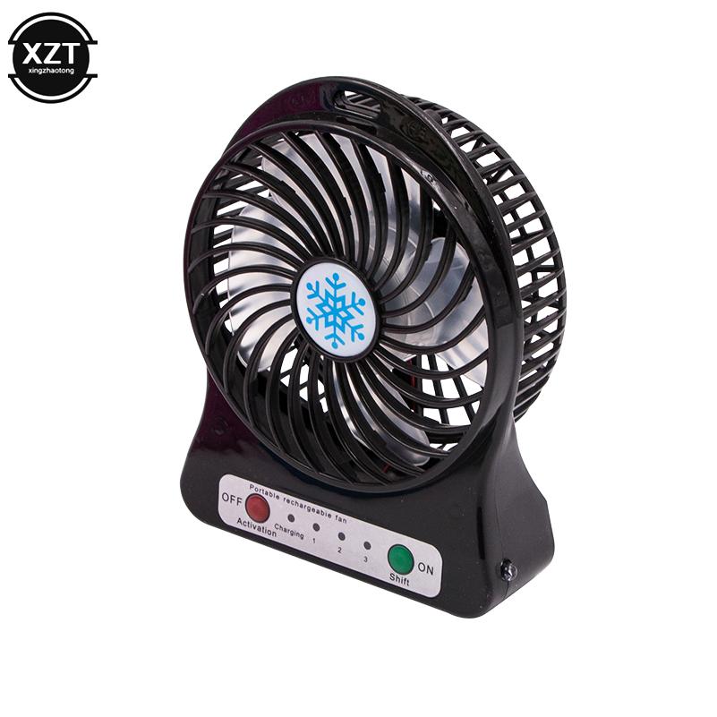 New Portable Rechargeable Led Light Fan Air Cooler Mini Desk Usb Fan Third Wind Usb Fan Cooling Handheld Mini Fan Hot Sale