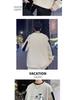 Men’s Trendy Colorblock Patchwork Hoodie – Spring/Autumn, Loose Fit, Plus Size, Round Neck, Long Sleeve Printed Top