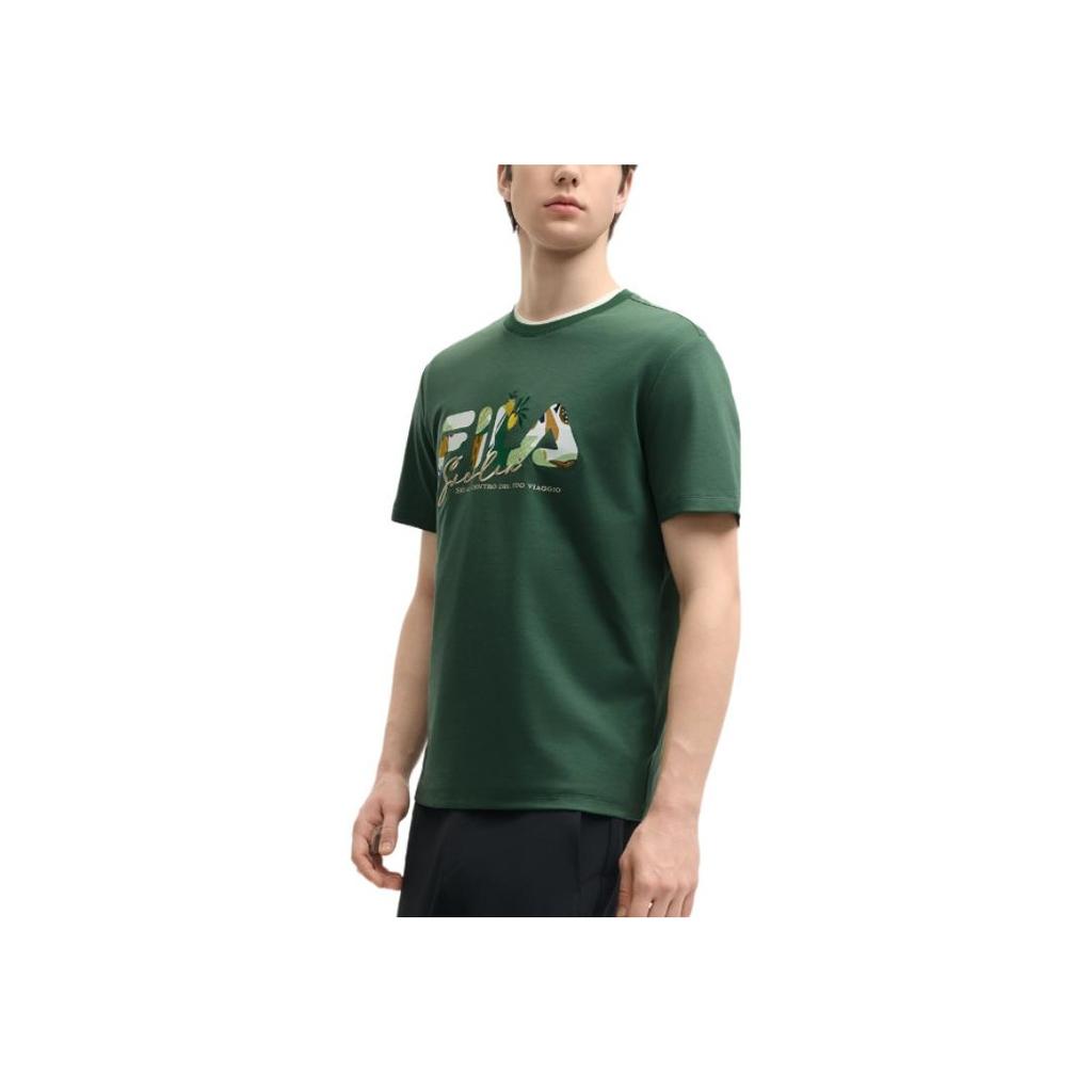 New FILA T Shirt Unisex Turquoise Green GN F11M528105F-GN