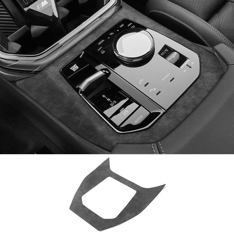 Para BMW X3 G45 (2025-) Panel de Adhesivo Decorativo de Almacenamiento para Consola Central de Coche M Performance Accesorios de Tuning Interior de Alcantara
