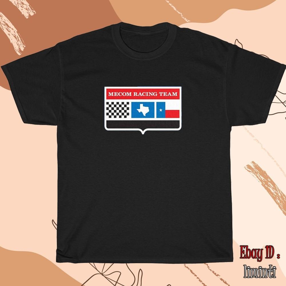 

Mecom Racing Team Vintage Logo Black/Grey/Whi wbr/ te/Navy T-Shirt Shipped from USA Unisex T-Shirt XXXL