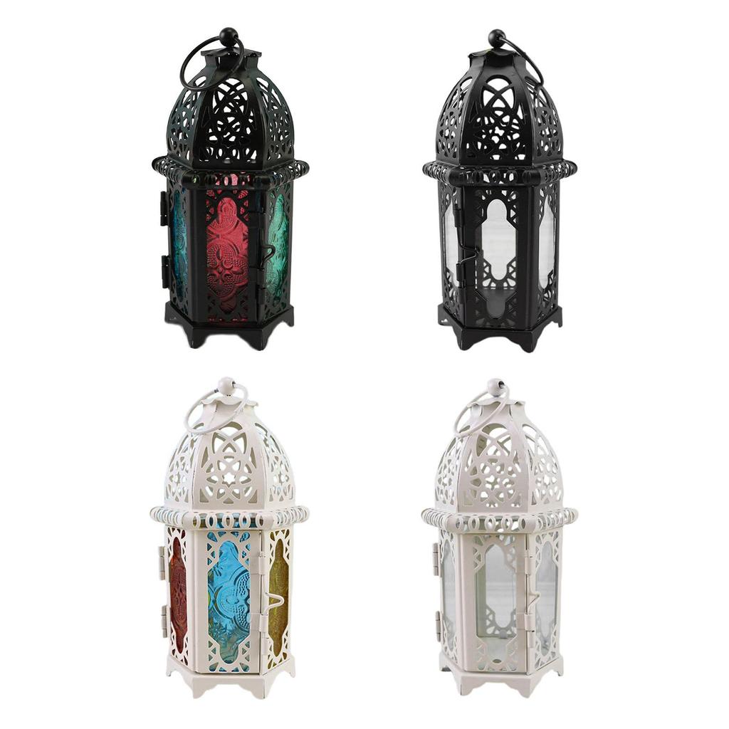 European Decorative Candle Holder Christmas Lanterns Moroccan Hanging Lanterns Wrought Iron Tabletop Lanterns Decor