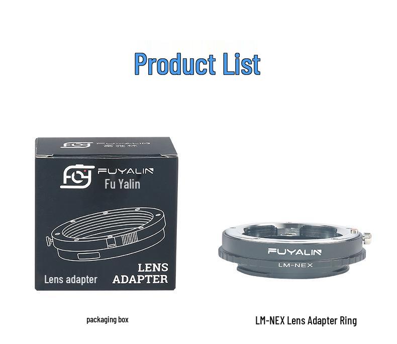LM-NEX Lens Adapter: Compatible with Leica M-mount lenses for Sony Mirrorless NEX A7 E-mount cameras.