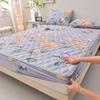 Thicken Mattress Cover for Home Funda De Colchón 100% Cotton Fitted Bedsheet King Size Floral Bed Covers 150x200(no Pillowcase)