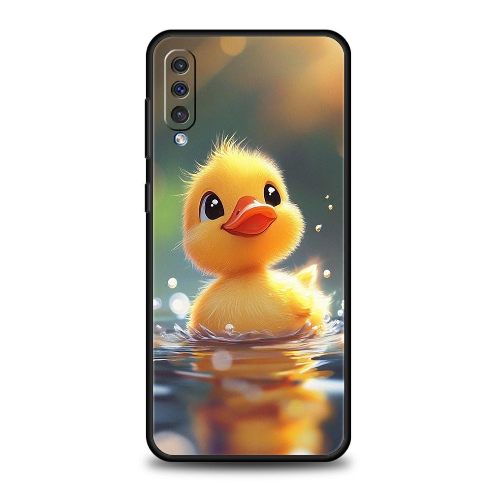 Cartoon Duck Phone Case for Samsung Galaxy A56 A36 A26 A16 A34 A24 A42 A22 A20 A12 A40 A30 A10 5G Soft TPU Cover Shell Funda Bag
