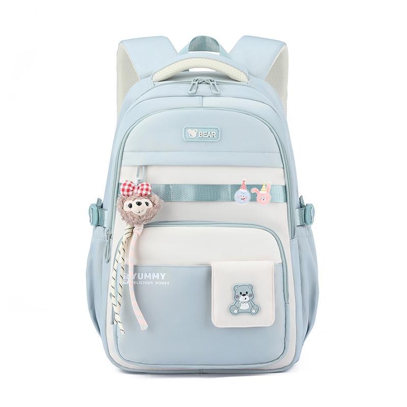 New Junior High School Girl’s Backpacks Simple High Value Large Capacity Book Bag Versatile College Style Lightweight School Bags for Teenager Student