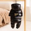 Graphene Black & Gold Hooded Down Jacket for Small Dogs & Cats - Autumn/Winter Pet Clothing