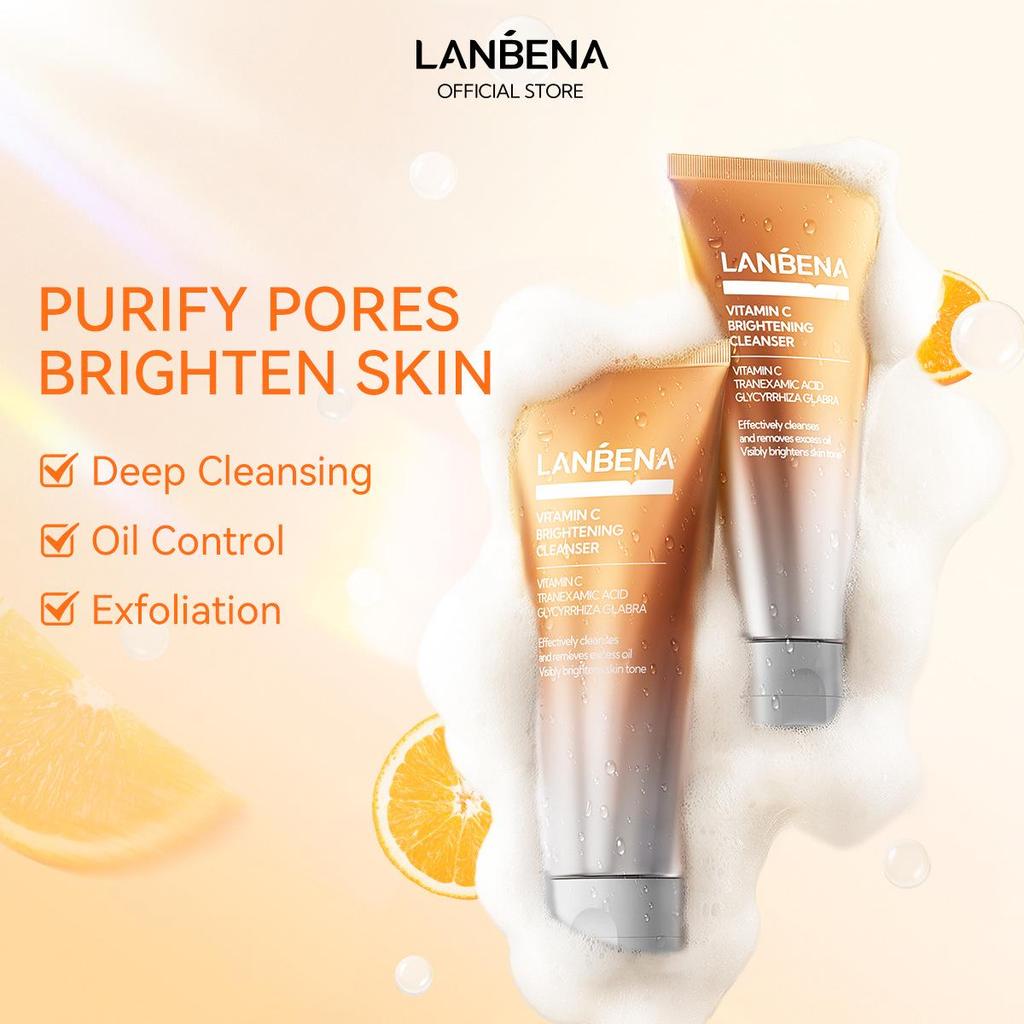 LANBENA Vitamin C Brightening Facial Cleanser, 100ml