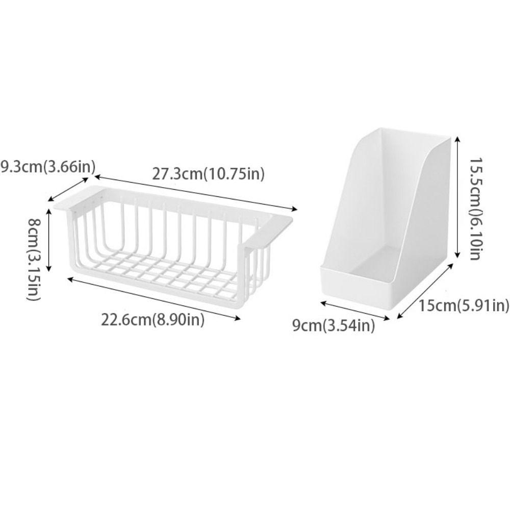 Under Hanging Kitchen Seasoning Storage Box Space-saving Makeup Cotton Storage Rack  Wall Wardrobe